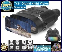 7x31 Night Vision Binocular Digital Infrared 1280x720p HD Camera Recorder 400m