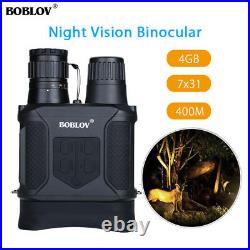 7x31 Night Vision Binocular Monocular Infrared Scope 4GB HD IR Camera 400M Tools
