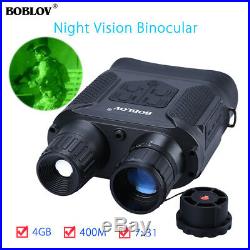 7x31 Night Vision Binocular Monocular Infrared Scope With 4GB HD IR Camera 400M