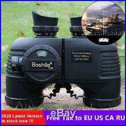 7x50 HD Military Binoculars Telescope Outdoor Scope with Compass Range Finder