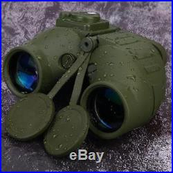 7x50 Waterproof Night Vision Binocular Compass Range Finder Scope Telescope AM