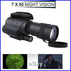 7x60 Handheld Infrared Digital Night Vision Hunting Monocular Telescopes Video