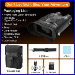 800M Night Vision Goggles Binoculars 1080P 6X 3 LCD Infrared With32G Card Hunting 800M Night Vision Goggles Binoculars 1080P 6X 3 LCD Infrared With32G Card Hunting