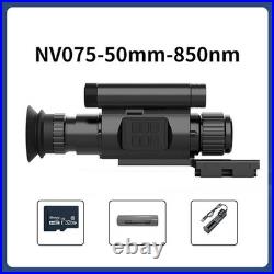840950nm Hunting Cam NV075 1080P 4X Zoom IR Laser Night Vision Monocular Scope