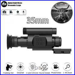 840/950nm Hunting Cam NV075 1080P 4X Zoom IR Night Vision Monocular Scope
