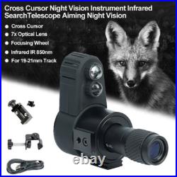 850nm Digital Night Vision Monocular 7X Infrared Scope Cross Cursor 200-400m