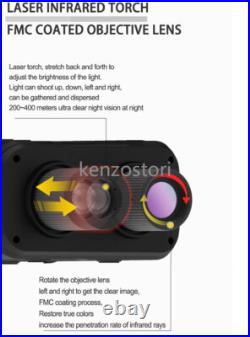 850nm IR Night Vision Binoculars Hunting Goggles Infrared Digital Record Video 850nm IR Night Vision Binoculars Hunting Goggles Infrared Digital Record Video