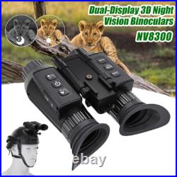 850nm Night Vision Goggles Binoculars 8X Digital Zoom IR Head Mounted Hunting