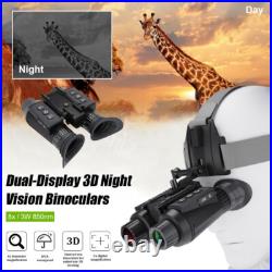 850nm Night Vision Goggles Binoculars 8X Digital Zoom IR Head Mounted Hunting