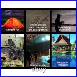 850nm Night Vision Goggles Binoculars 8X Digital Zoom IR Head Mounted Hunting