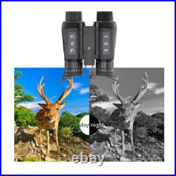850nm Night Vision Goggles Binoculars 8X Digital Zoom IR Head Mounted Hunting