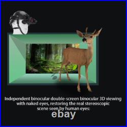 850nm Night Vision Goggles Binoculars 8X Digital Zoom IR Head Mounted Hunting