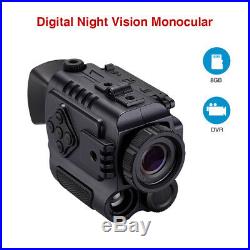 8GB 1-5X18 Multi-Function Night Vision Monocular 850NM Wildlife Scope Riflescope