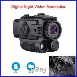 8GB 1-5X18 Multi-Function Night Vision Monocular 850NM Wildlife Scope Riflescope