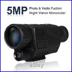 8GB IR 1.44 LCD Monocular Night Vision Video Photo DVR Recorder+2xBattery Kit