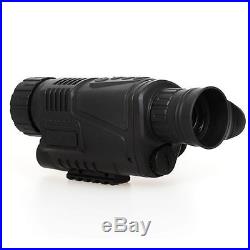 8GB Infrared Dark Night Vision 5X40 IR Monocular Binoculars+2xBattery+Charger