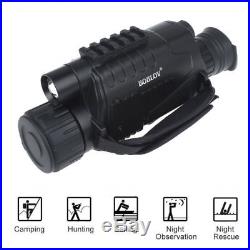 8GB WG-37 5x40 Digital IR Night Vision Monocular Take Photo Video+14500 Battery