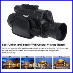 8G WG-37 5X40 Digital IR Night Vision Monocular 200m Range Takes Photo Video DVR