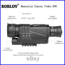 8G WG-37 5X40 Digital IR Night Vision Monocular 200m Range Takes Photo Video DVR