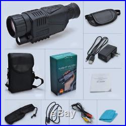 8X40 Digital Night Vision Monocular Telescope Zoomable Outdoor Hunting Scouting