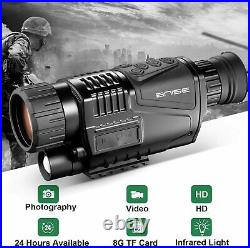 8x40 Digital Night Vision Monocular Infrared Camera with Video Playback USB Outp
