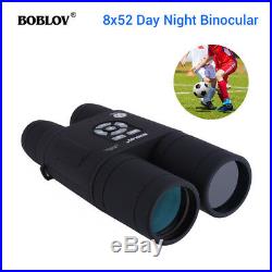 8x52 Optical Infrared Night Vision Binocular + APM Sensor Monocular For Hunting