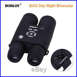8x52 Optical Infrared Night Vision Digital Binocular Monocular Take Photo Video