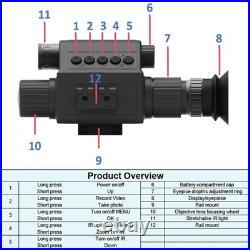 940nm IR Night Vision Goggles Hunting Scope Record Video Infrared Digital Camera