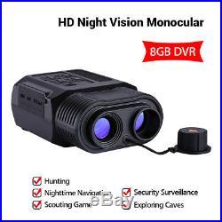 9x21mm Night Vision Monocular With 8GB DVR Scope 850nm For Security Surveillance