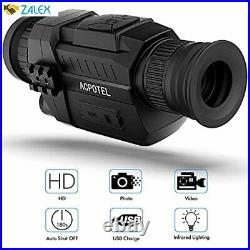 ACPOTEL Night Vision Monocular, 5 x 35 Digital Night Vision HD Scopes with Recha