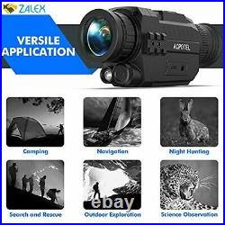 ACPOTEL Night Vision Monocular, 5 x 35 Digital Night Vision HD Scopes with Recha