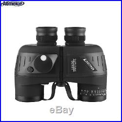AOMEKIE 10X50 Binoculars BAK4 Prism With Night Vision Rangefinder Compass