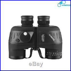 AOMEKIE Marine Binoculars for Adults with Night Vision Compass Rangefinder 10X50