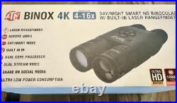 ATN BinoX 4K Smart Day Night Vision Binoculars 4-16x with Rangefinder