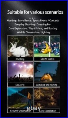 AUSHA 4K Night Vision Binoculars 40MP Camera IR 600m Range with 3 HD Display