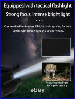 AUSHA 4K Night Vision Binoculars 40MP Camera IR 600m Range with 3 HD Display