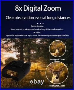 AUSHA 4K Night Vision Binoculars 40MP Camera IR 600m Range with 3 HD Display