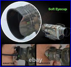 AU Night Vision Cam Goggles Zoom Monocular IR Surveillance Gen Hunting Scope+8GB