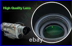 AU Night Vision Cam Goggles Zoom Monocular IR Surveillance Gen Hunting Scope+8GB