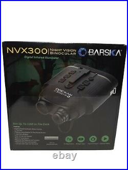 BARSKA Night Vision Nvx300 Infrared Illuminator Digital Binoculars, Black