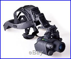 BE-55 Night Vision IR Goggle Hunting Monocular+Head Mount+2XBattery+Charger Kit