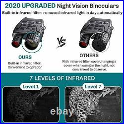 BNISE Digital Night Vision Binoculars for Adults Day and Night Use Infrared
