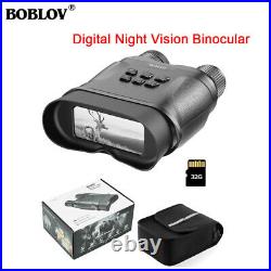 BOBLOV 1080P 4X Digital Night Vision Binoculars Infrared IR 32G Camera 300M UN