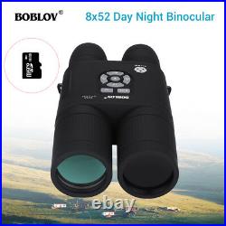 BOBLOV 16GB 8x52 Optical Infrared Day Night Vision Binocular Monocular 335PPI
