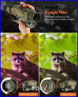 BOBLOV 16GB Infrared Night Vision Monocular Photo Video Camera Scope Hunting