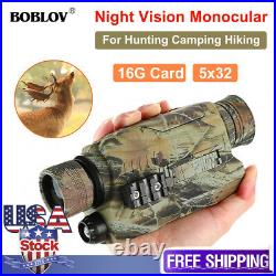 BOBLOV 16GB Infrared Night Vision Monocular Photo Video Camera Scope Hunting USA