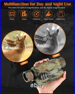 BOBLOV 16GB Monocular IR Infrared Camouflage Night Scope With Camera & Camcorder
