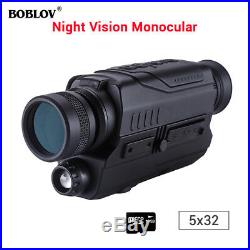 BOBLOV 5x32 Optics 16GB IR Night Vision Monocular Recorder Binoculars Security