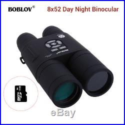 BOBLOV 8x52 Optical Infrared Night Vision Binocular Telescope +16GB Card 640480