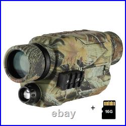 BOBLOV Infrared Night Vision Monoculars 5X32 150Y Range 16GB Hunting Monocular